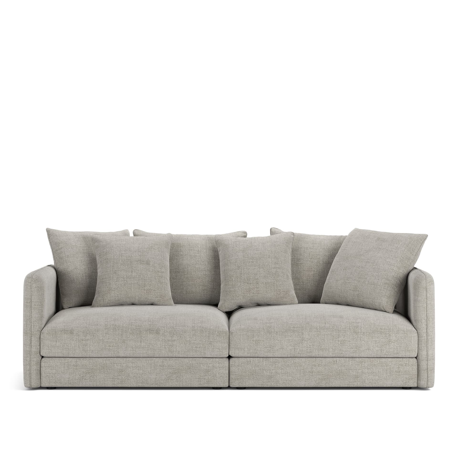 NOGA - Pavarotti 2.5-Seater, Fixed Cover, Cushion Variant 01, Sienna 103 - Soffor - Grå