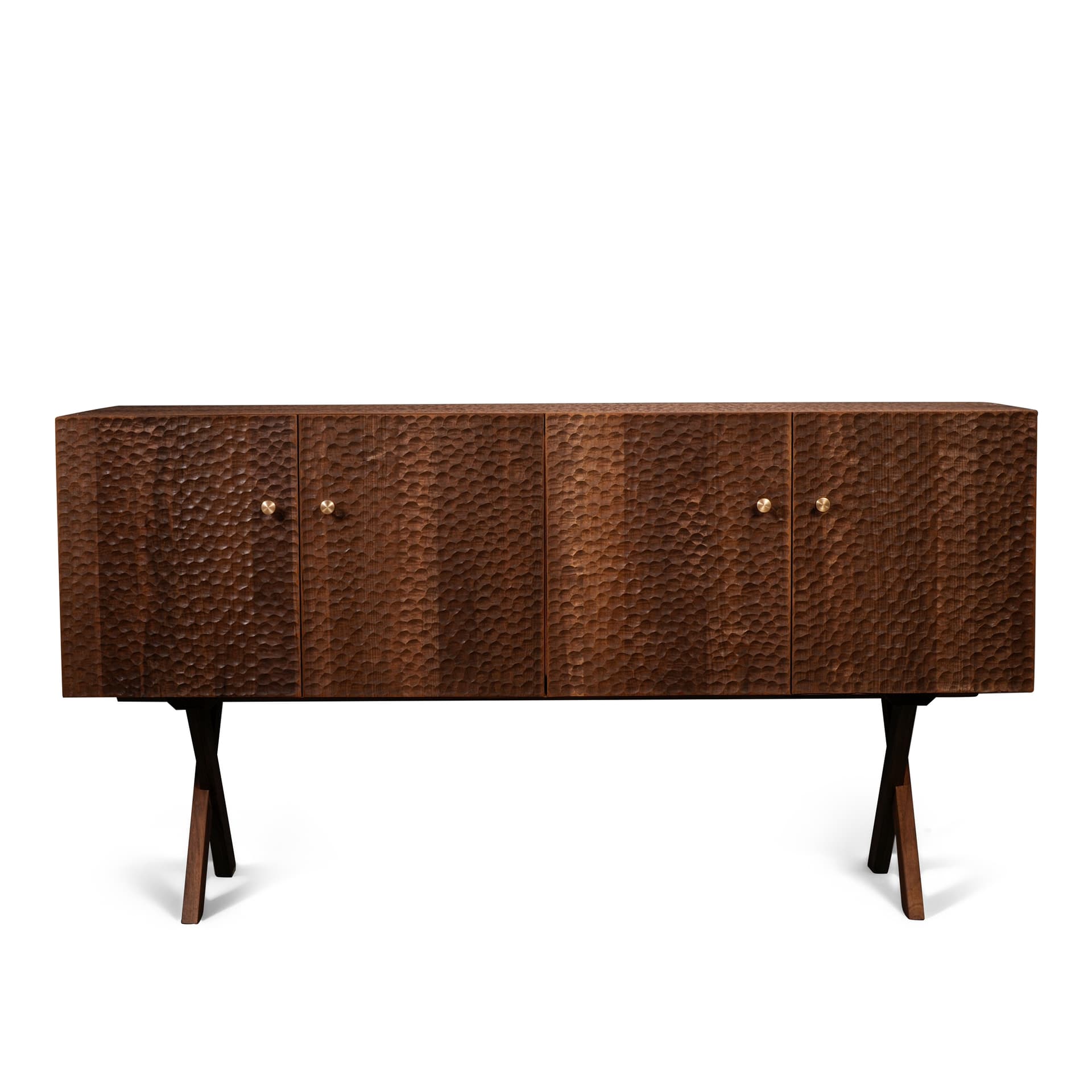 Zanat - Touch sideboard 172 cm massivt trä/oljad valnöt - Skänkar och sideboards - Studioilse - Träfärgad - Trä