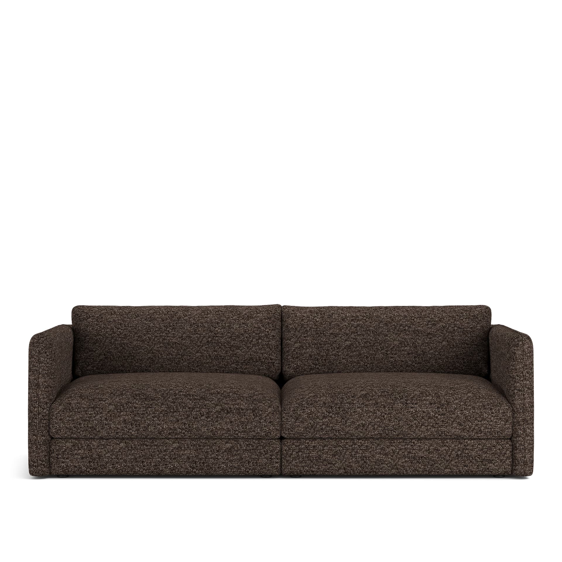 NOGA - Pavarotti 2.5-Seater, Fixed Cover, Cushion Variant 03, Lucinasco 17 - Soffor - Brun