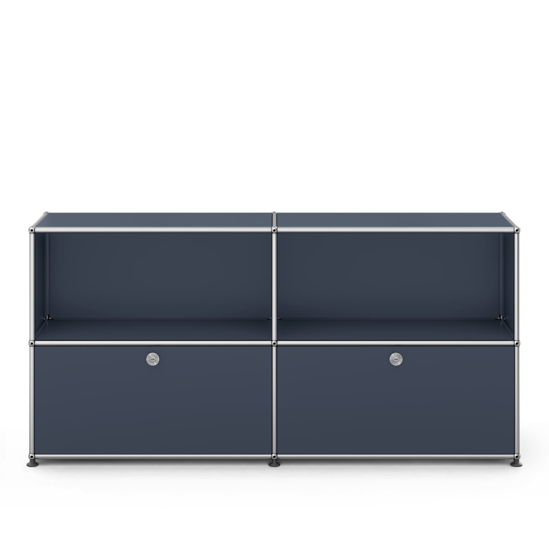 USM - USM Haller Sideboard C2 Anthracite - Skänkar och sideboards - Fritz Haller & Paul Schärer - Grå - Metall
