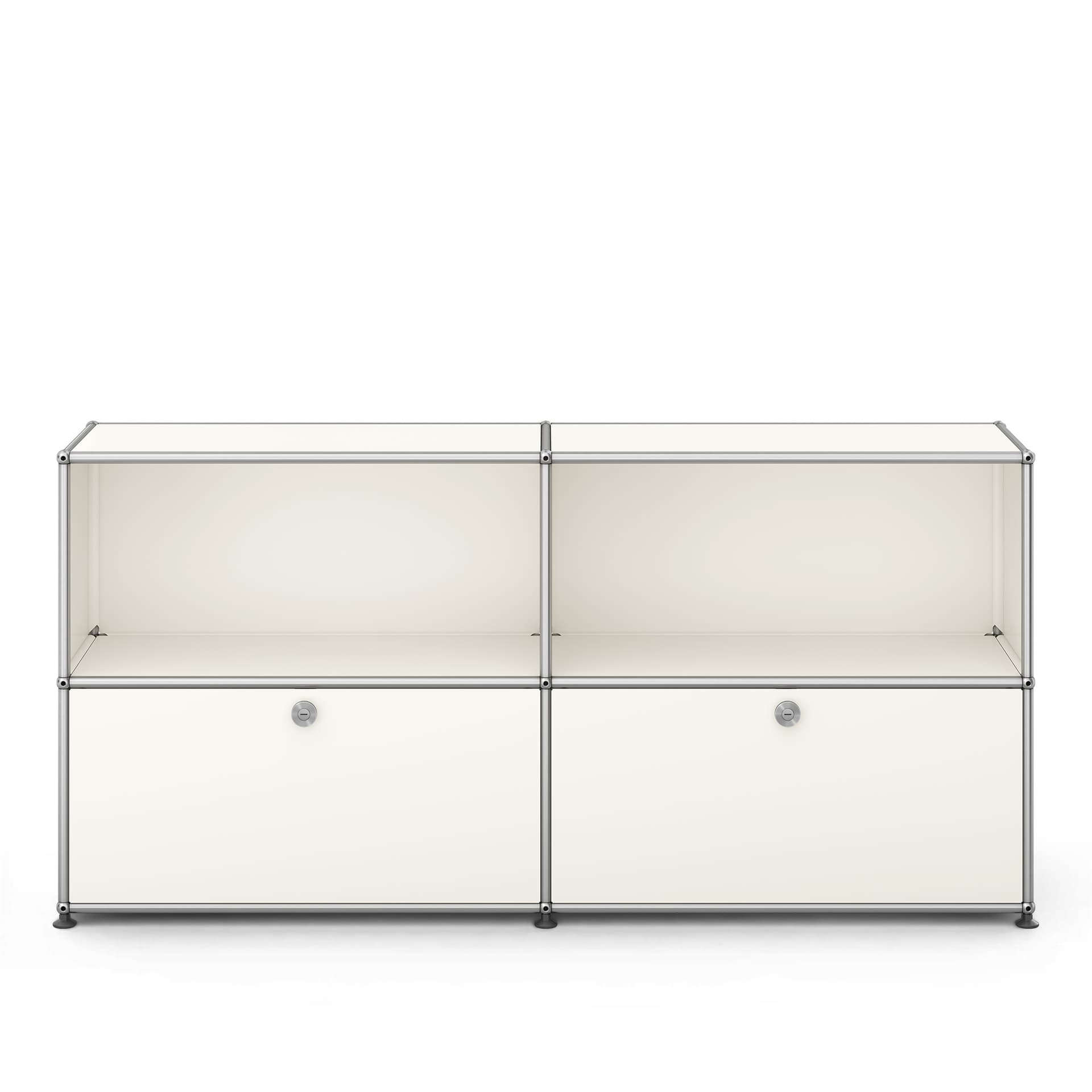 USM - USM Haller Sideboard C2 Pure White - Skänkar och sideboards - Fritz Haller & Paul Schärer - Vit - Metall