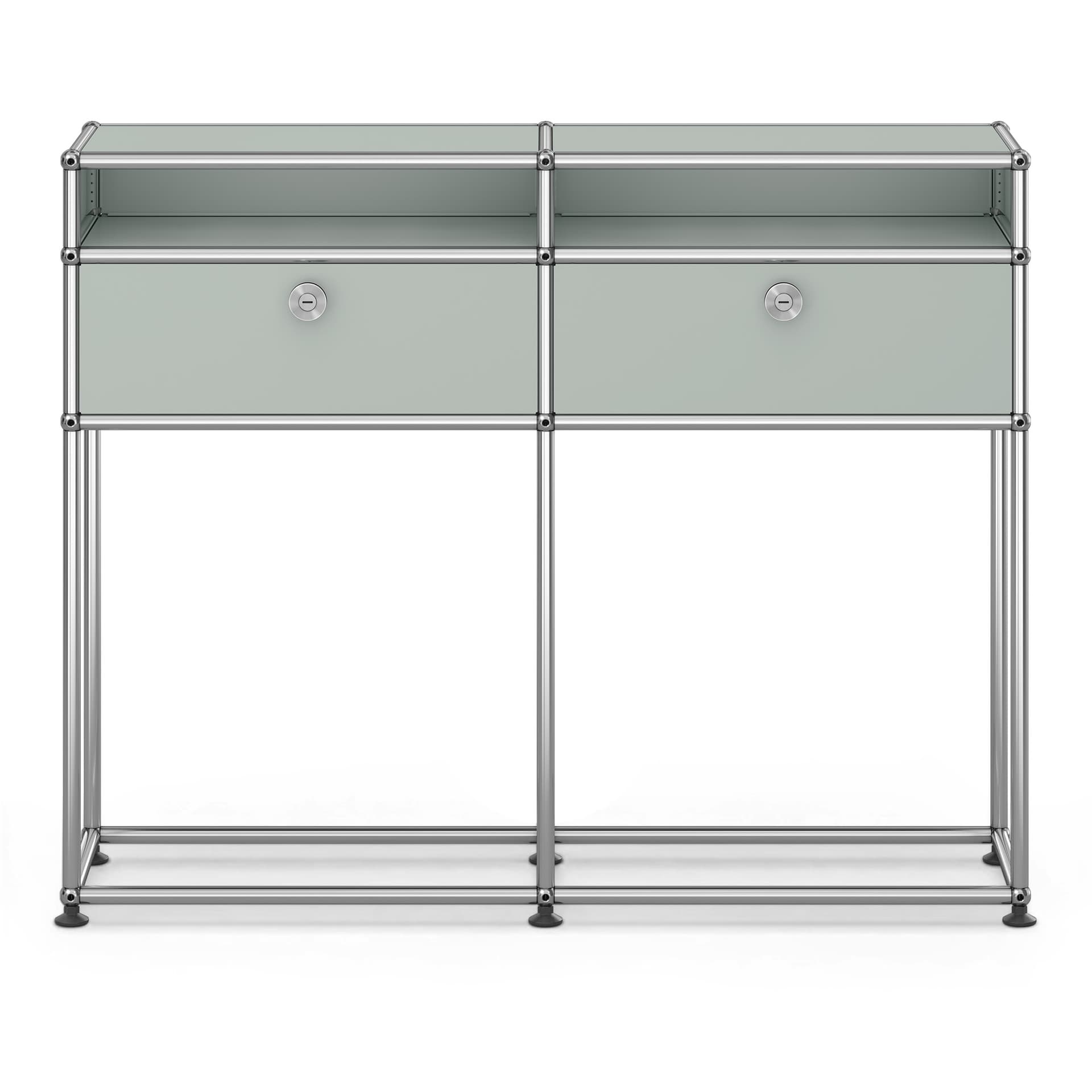 USM - USM Haller Sideboard M51 Light Gray - Skänkar och sideboards - Fritz Haller & Paul Schärer - Grå - Metall