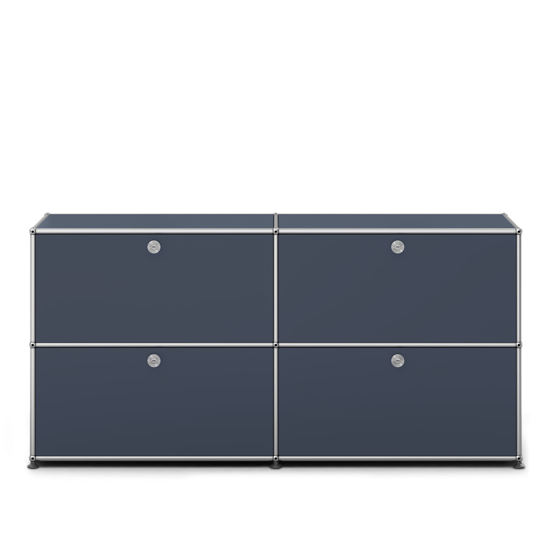 USM - USM Haller Sideboard E2 Anthracite - Skänkar och sideboards - Fritz Haller & Paul Schärer - Grå - Metall
