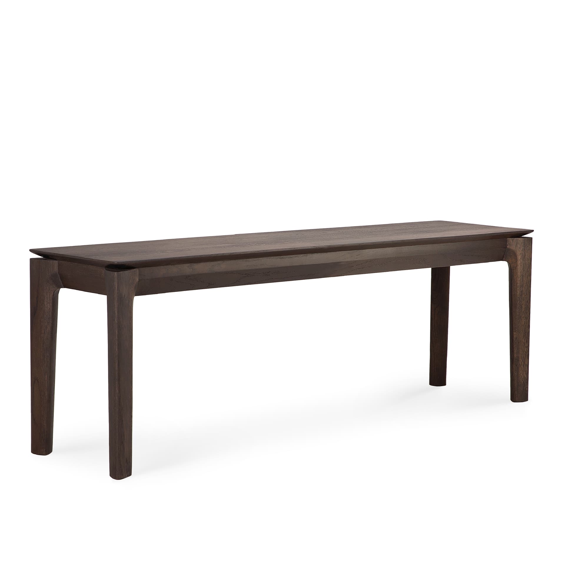 Ethnicraft - Bok Bench - Varnished Oak - Brown -126 x 35 cm - TV-bänkar - Alain Van Havre - Brun - Trä
