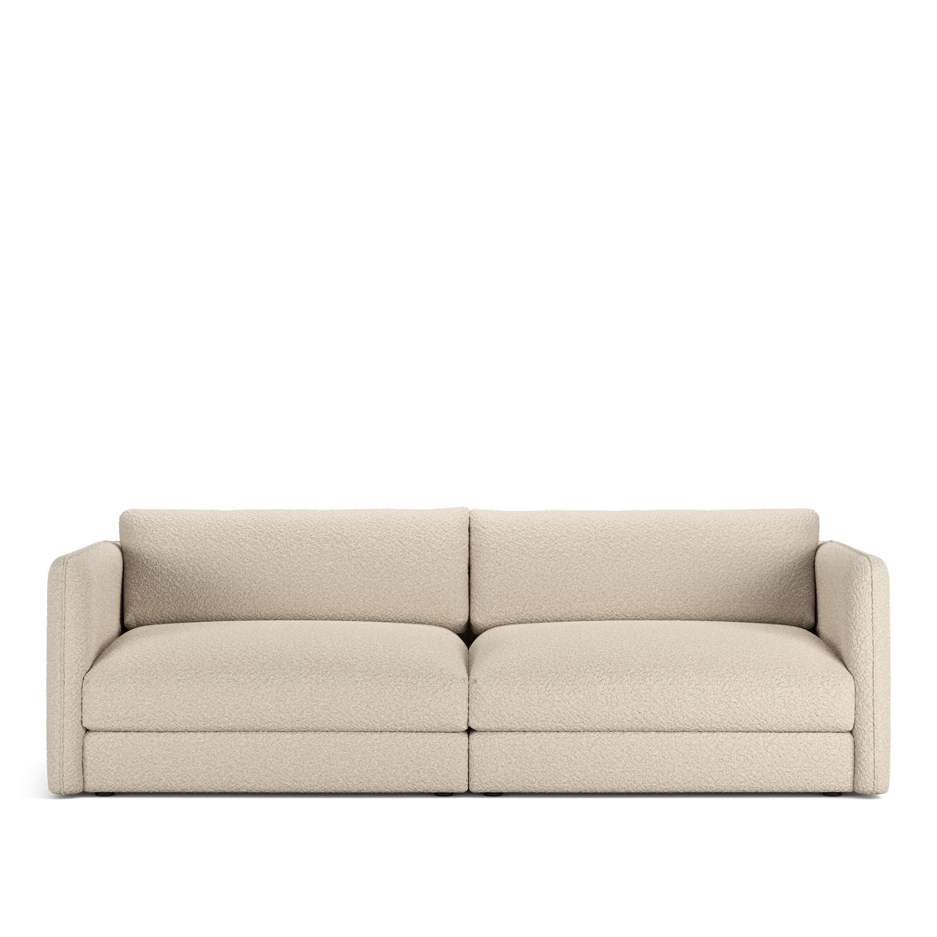 NOGA - Pavarotti 2.5-Seater, Fixed Cover, Cushion Variant 03, Ascot White - Soffor - Vit