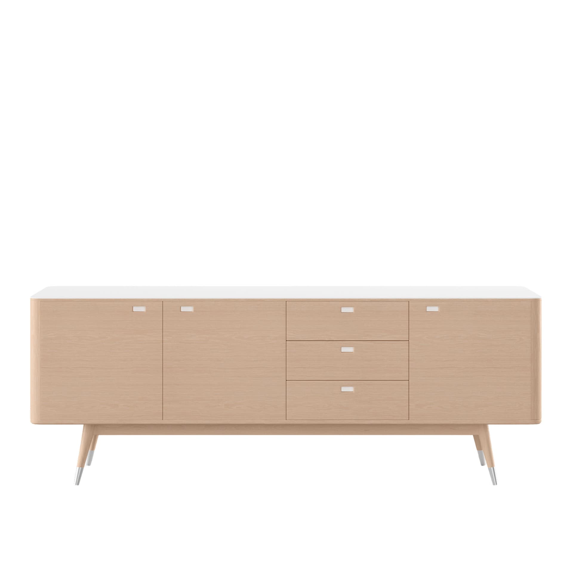 Naver Collection - AK 2660 Skänk, Vitoljad ek - Skänkar och sideboards - Nissen & Gehl - Träfärgad - Naturmaterial/Trä