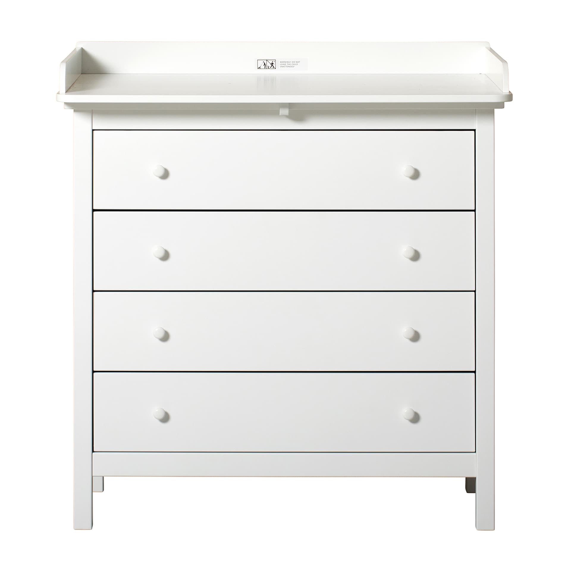 Oliver Furniture - Seaside Nursery Dresser 4 Drawers - Skänkar och sideboards - Søren Rørbæk - Vit - Trä