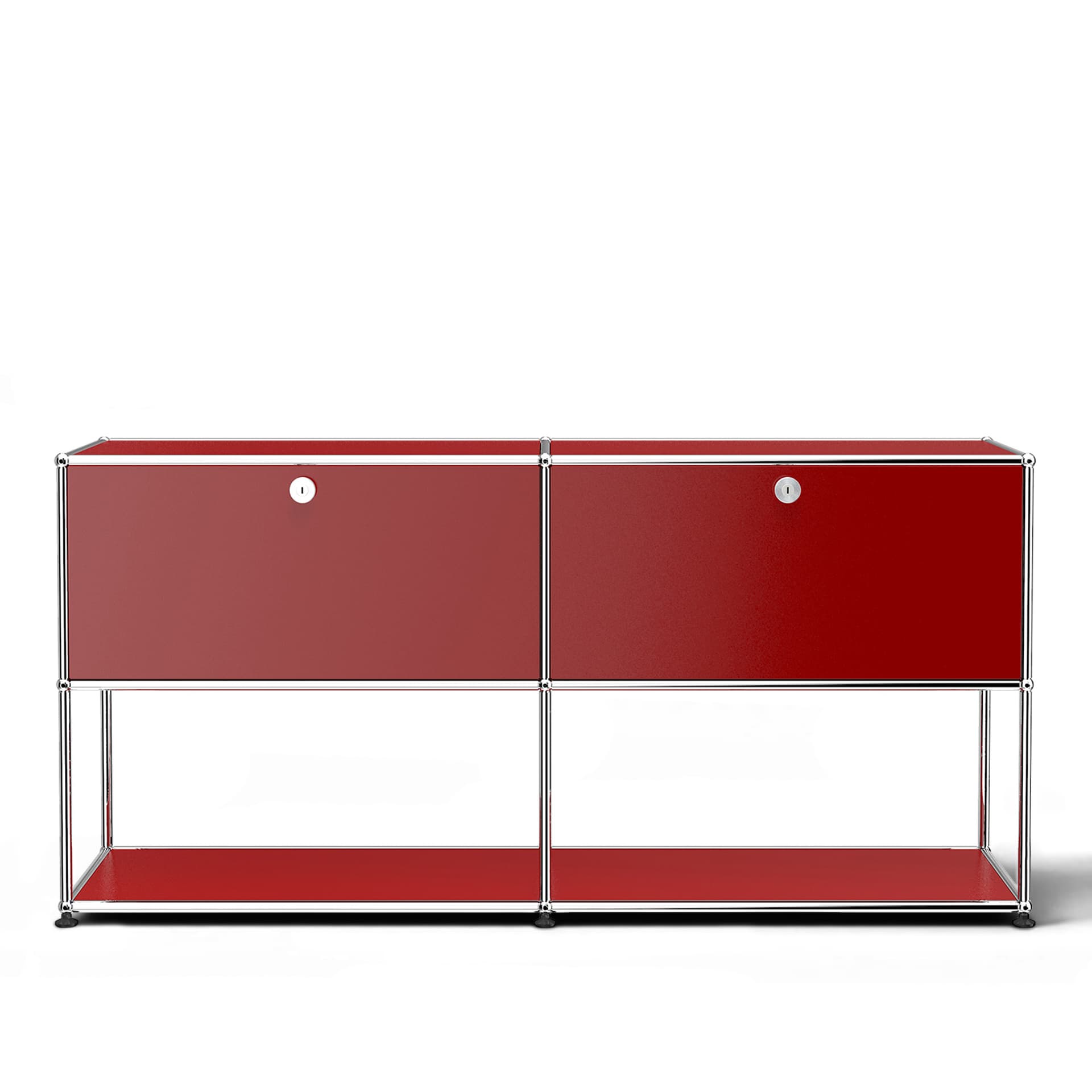 USM - USM Haller 40 Sideboard USM Ruby Red - Skänkar och sideboards - Fritz Haller & Paul Schärer - Röd - Metall