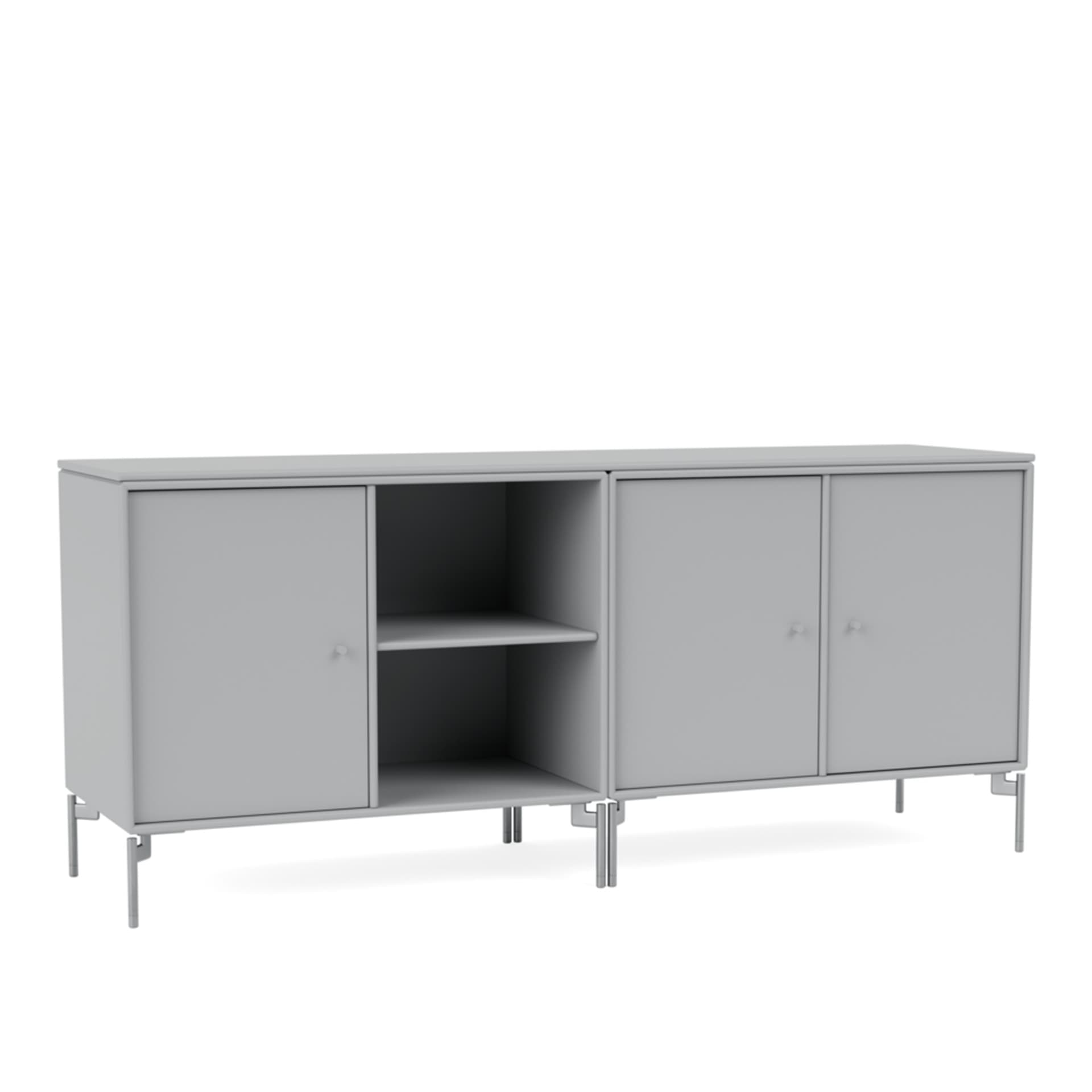 Montana - Save Lowboard 02-Fjord Matt Chrome - Skänkar och sideboards - Peter J. Lassen - Blå - Trä