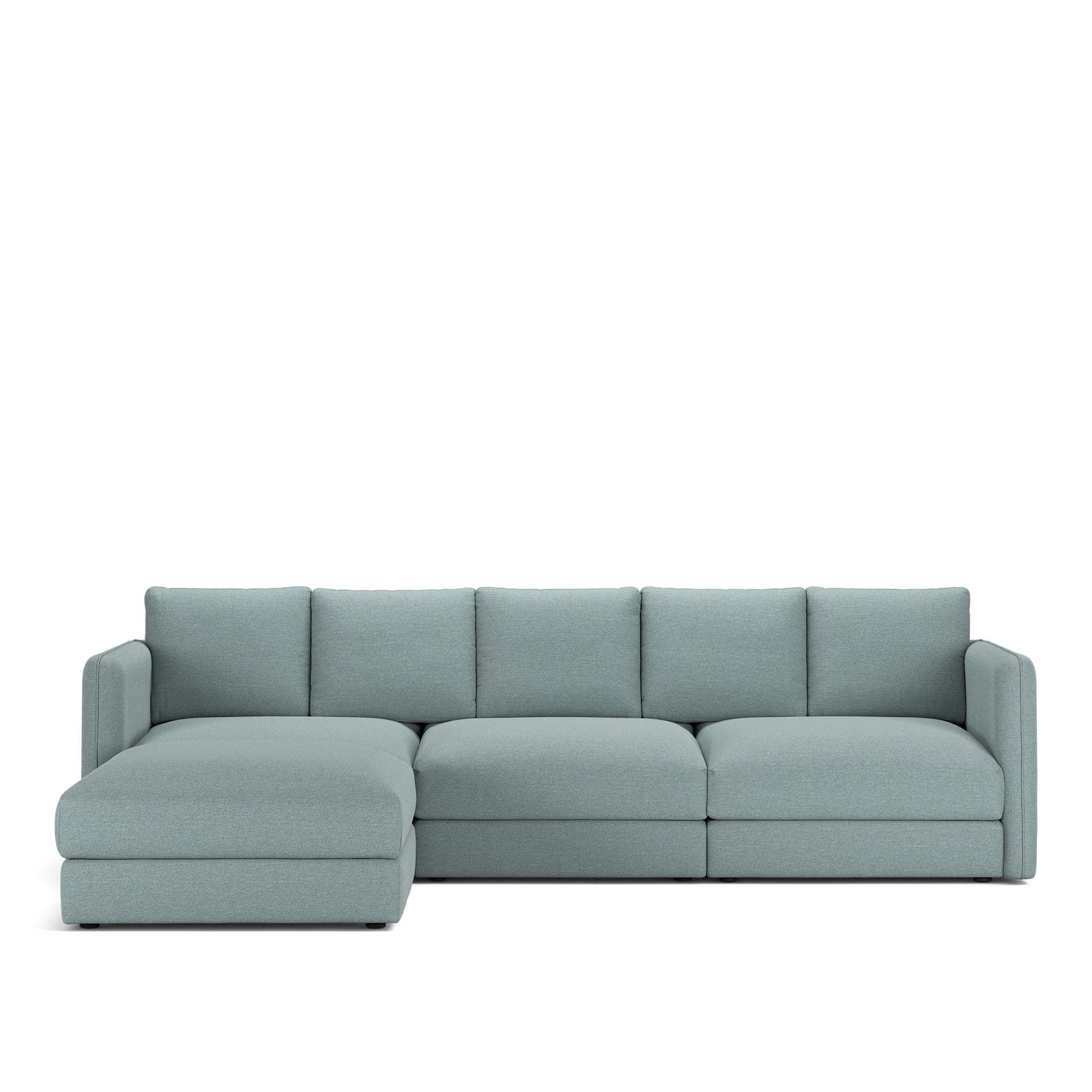 NOGA - Pavarotti 3-Seater + Footstool, Removable Cover, Cushion Variant 02, Lario 12 - Soffor - Blå
