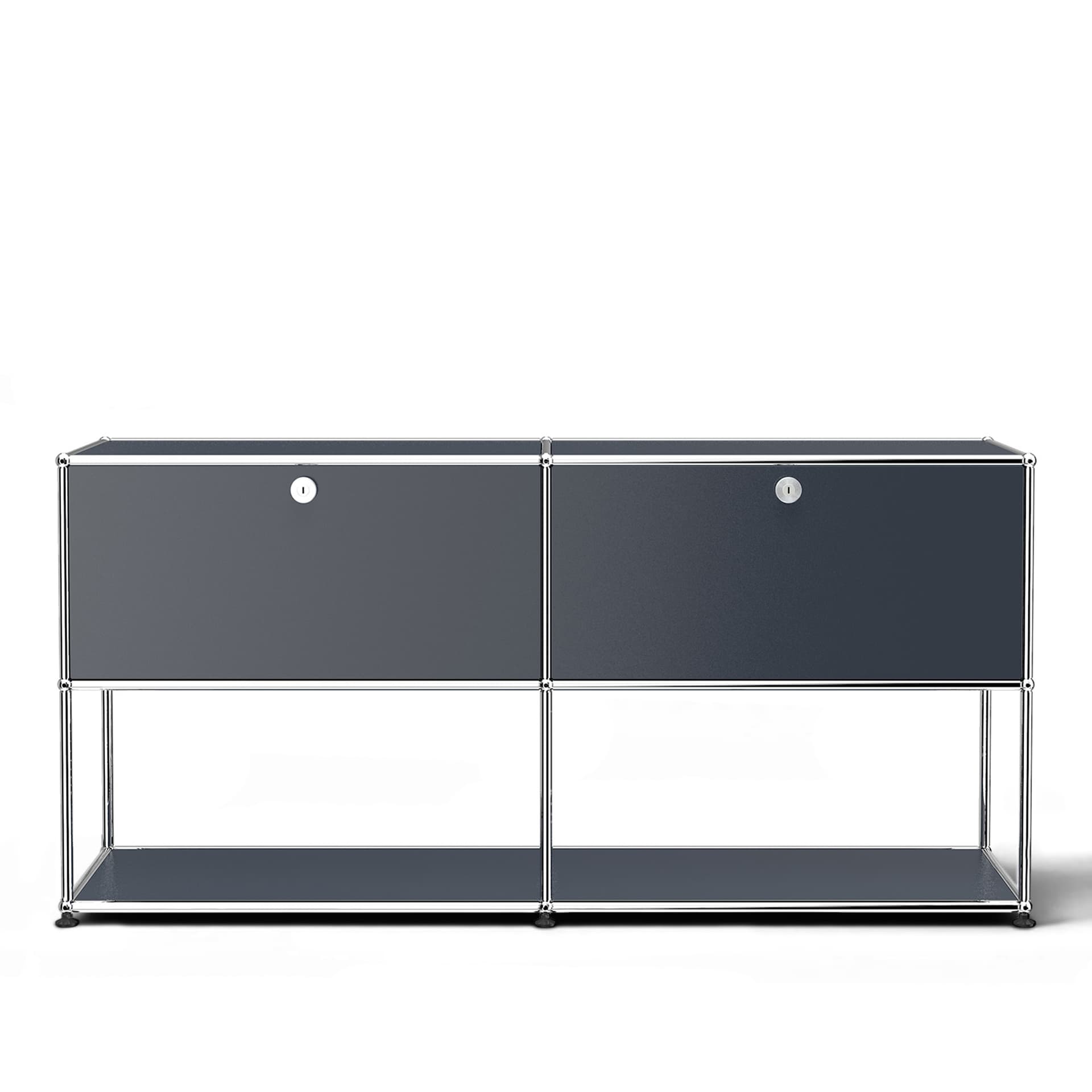 USM - USM Haller 40 Sideboard Anthracite - Skänkar och sideboards - Fritz Haller & Paul Schärer - Grå - Metall