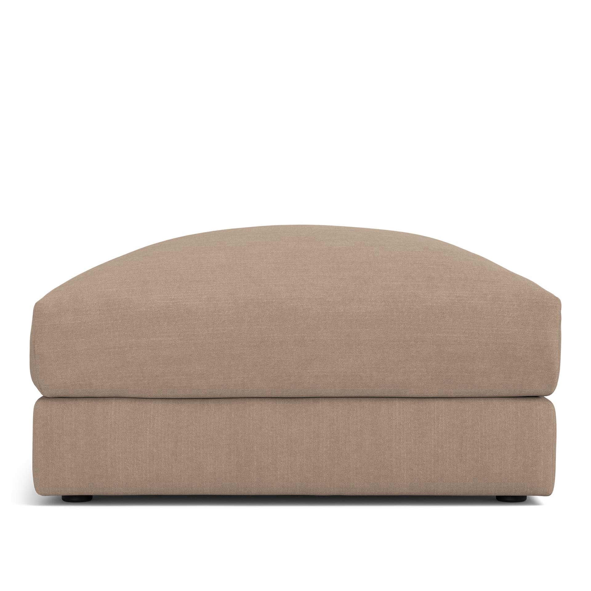 NOGA - Pavarotti Ottoman Shadow Khaki 17 - Fotpallar - Grå - Dun/Metall/Trä/Skum