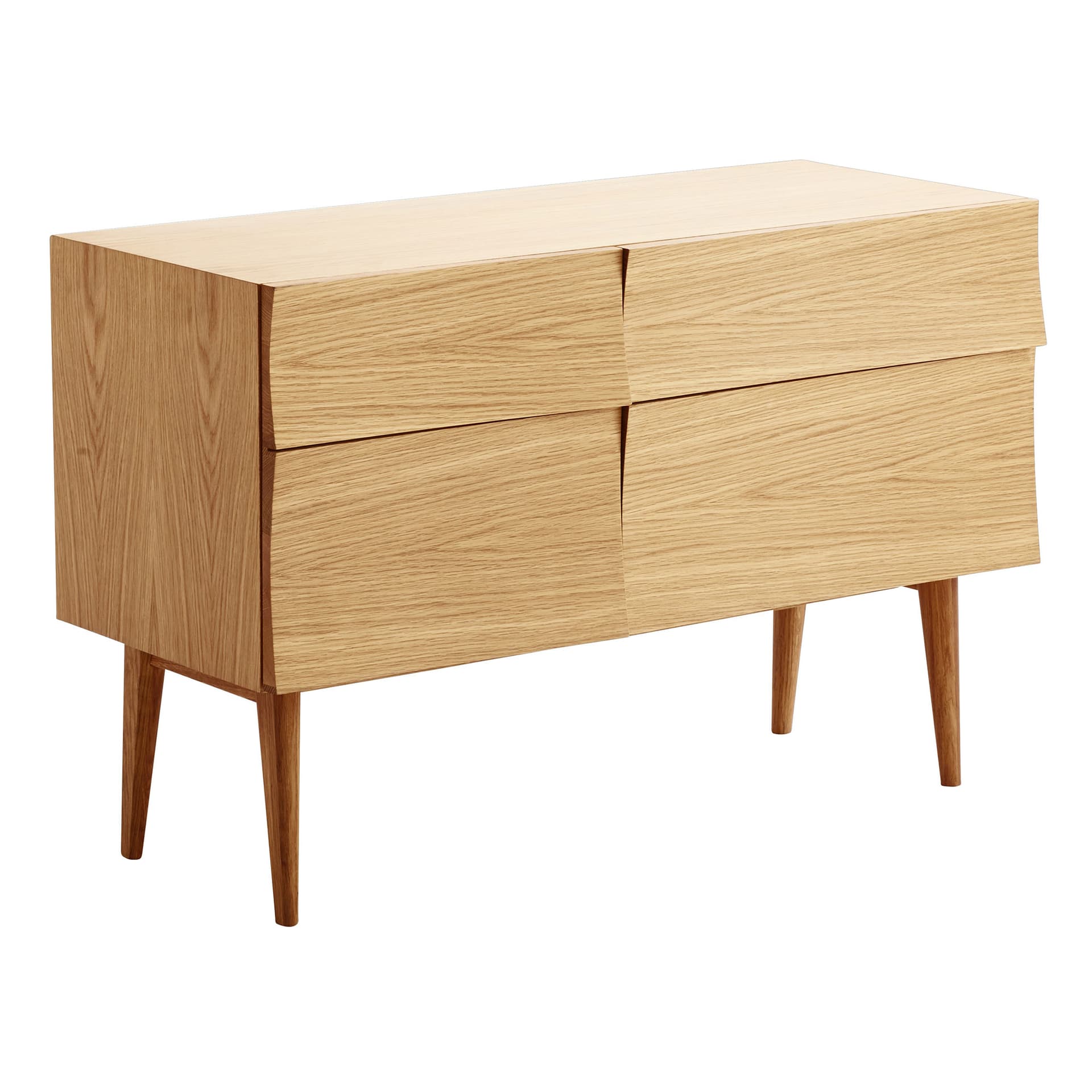Muuto - Reflect Sideboard Small, Oak - Skänkar och sideboards - Søren Rose Studio - Träfärgad - Trä