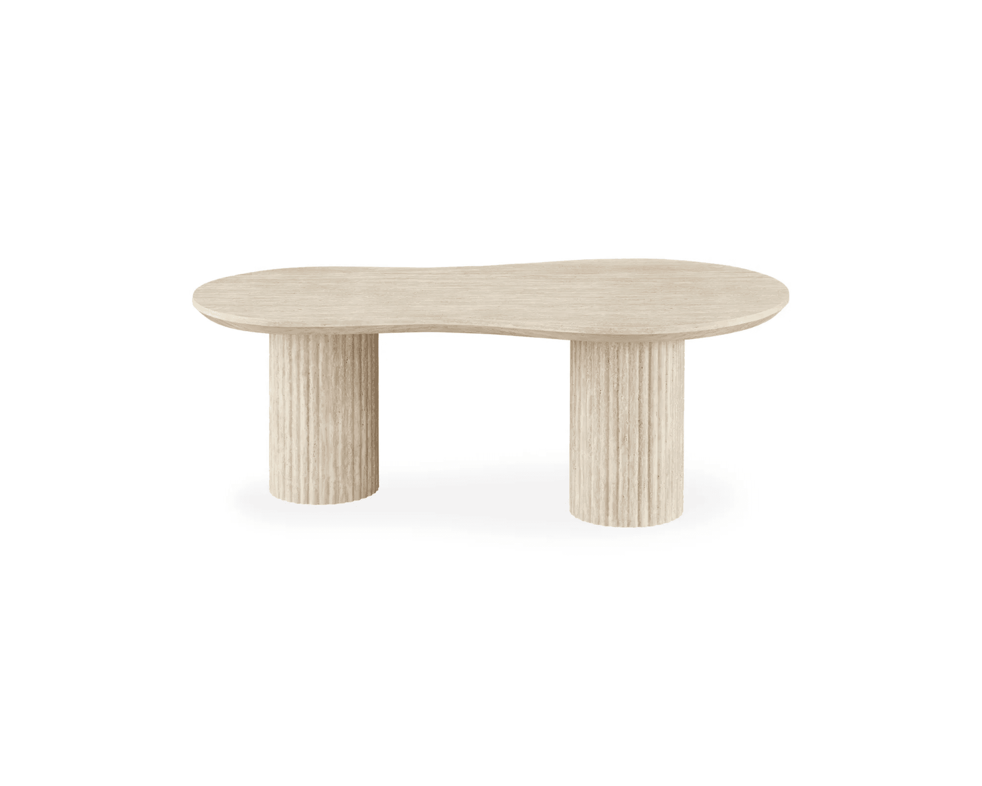 Uppveda soffbord 130 cm beige