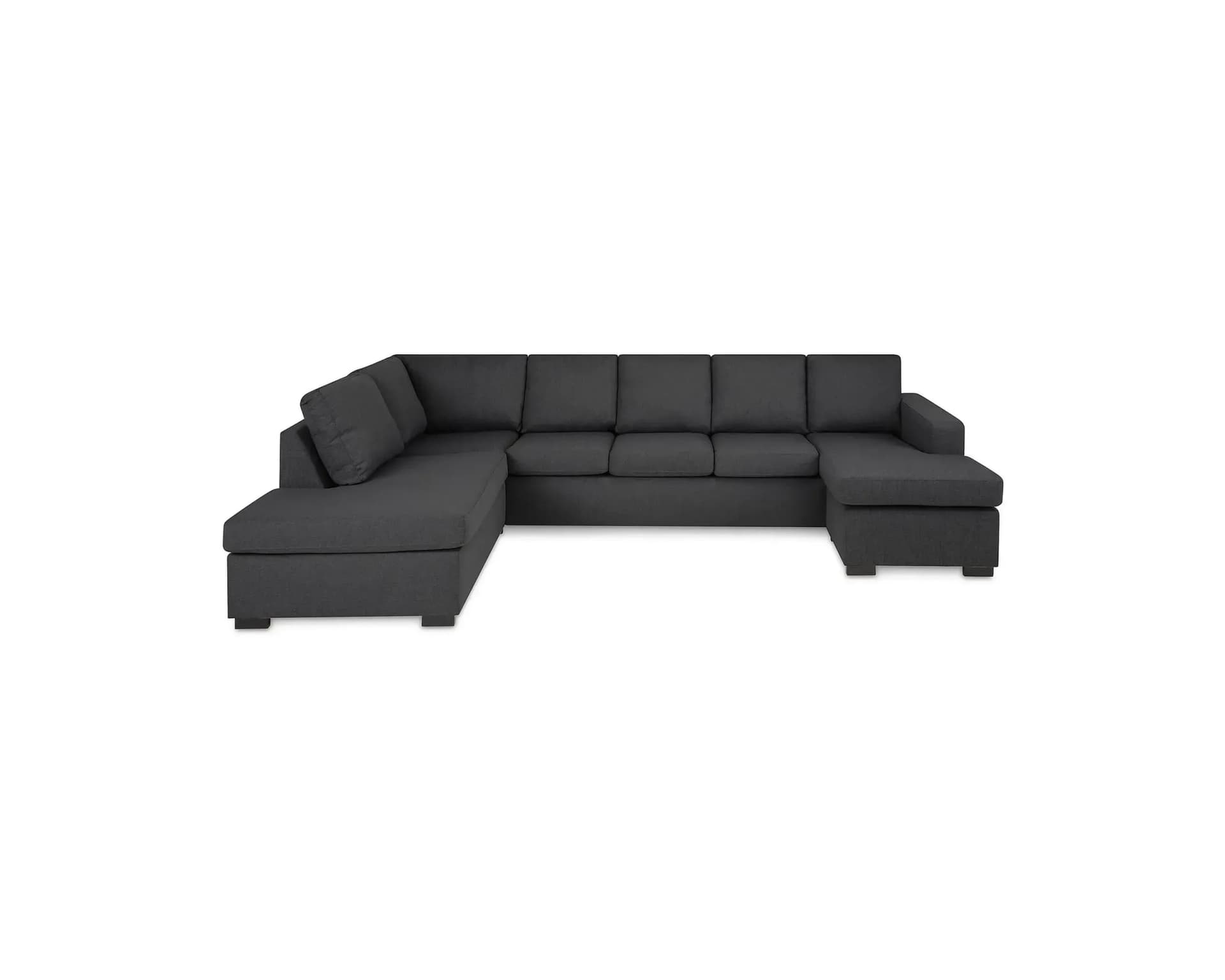 Crazy U-soffa med divan grå